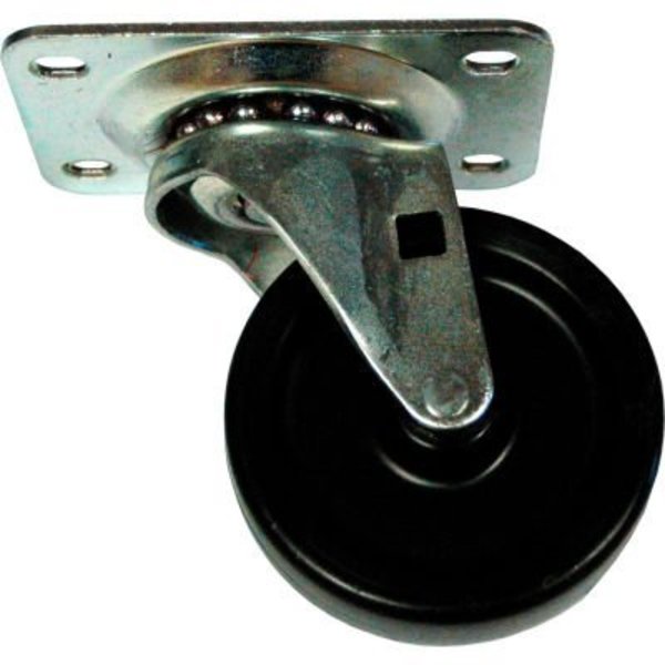 Specialmade Goods And Services Rubbermaid 3in Swivel Plate Caster, Black - FG3600L40000